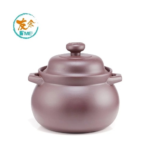 [049F8012] TME Purple Clay Soup Pot 2L